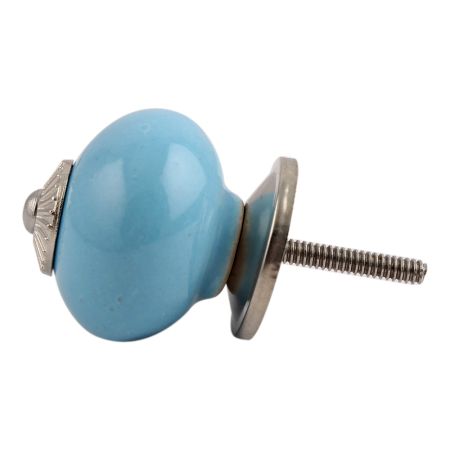 Sky Blue Silver Fitting Ceramic Drawer Knob Online